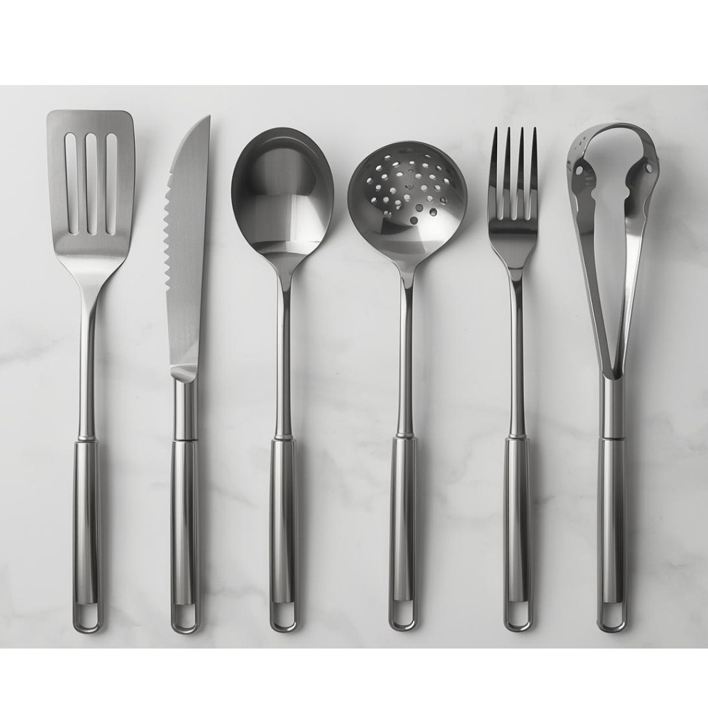 Utensil sets (wooden, stainless, bamboo)